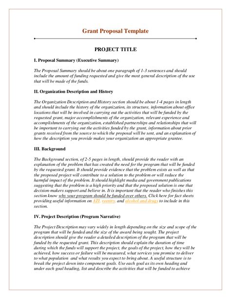 how to write a grant proposal example pdf
