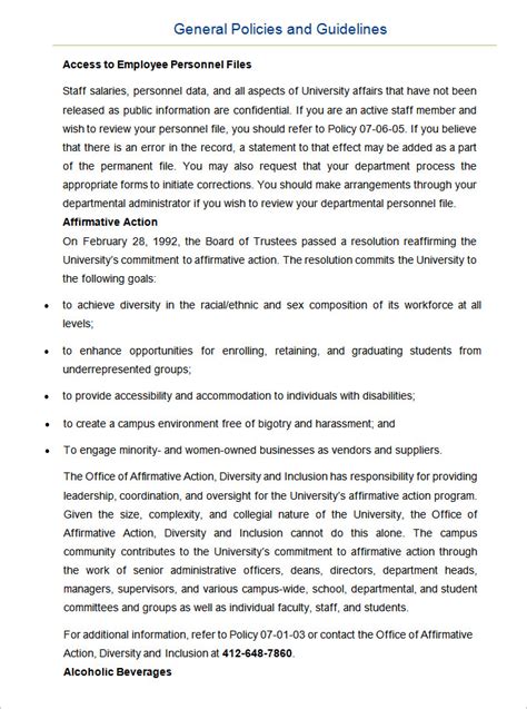 how to write a guideline document