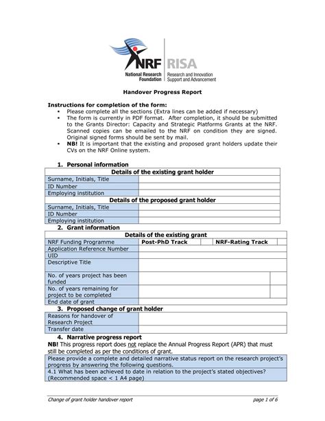how to write a handover document