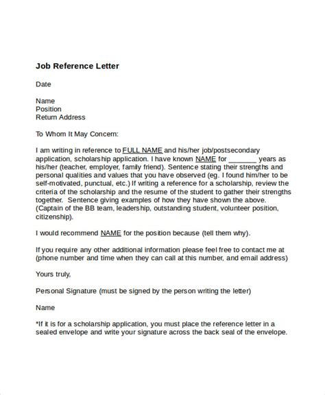 how to write a job reference for a friend
