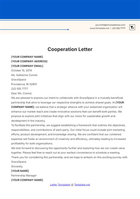 how to write a letter asking for cooperation