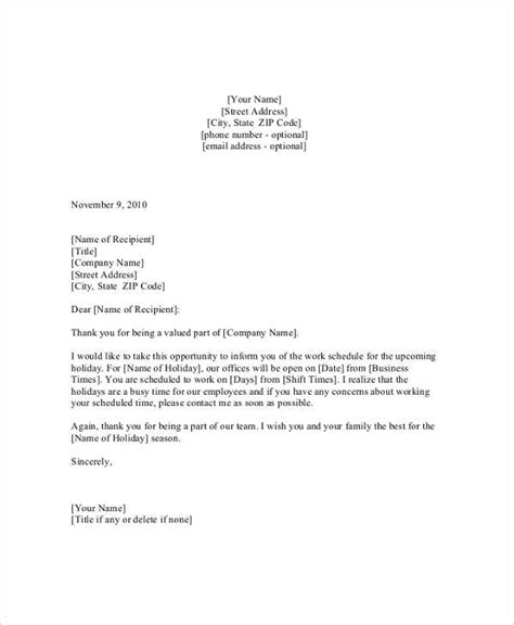 how to write a letter informing something