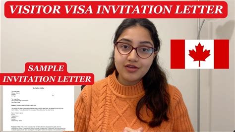how to write a letter of invitation for visa canada