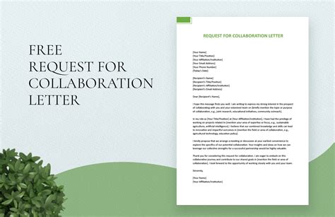 how to write a letter requesting for collaboration