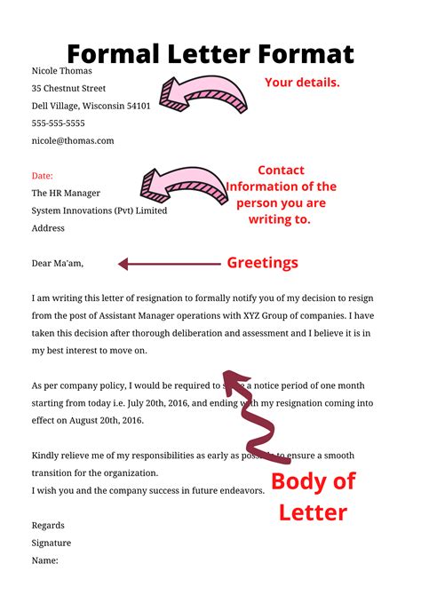 how to write a letter sample
