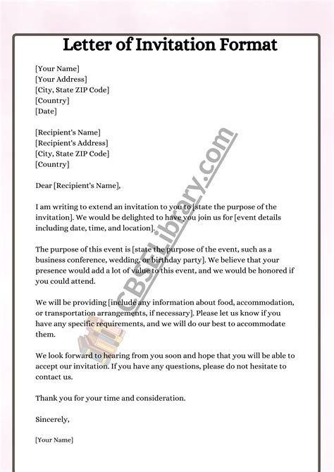 how to write a letter to invite someone