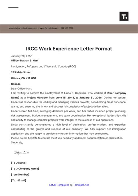how to write a letter to ircc officer