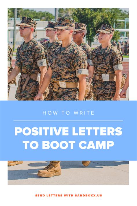 how to write a letter to someone in army boot camp