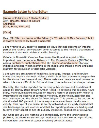 how to write a letter to the editor for students