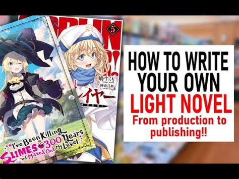 how to write a light novel in english