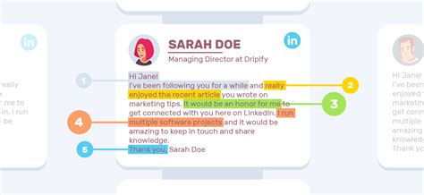 how to write a linkedin message