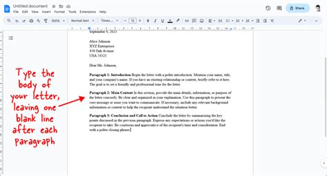how to write a love letter in google docs