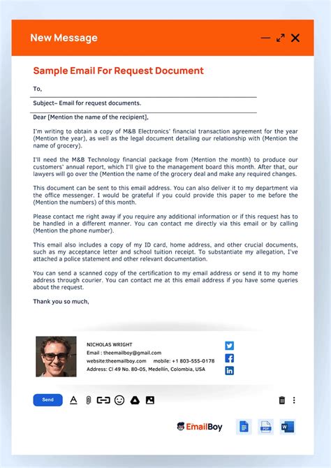 how to write a mail requesting for a project