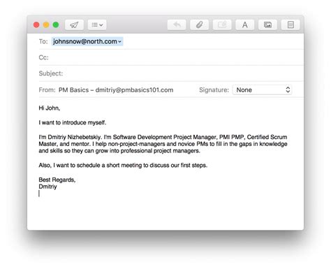 how to write a mail to inform something