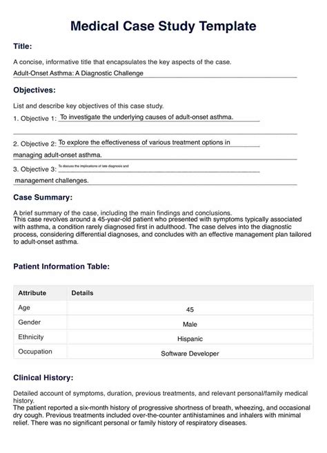 how to write a medical case study pdf