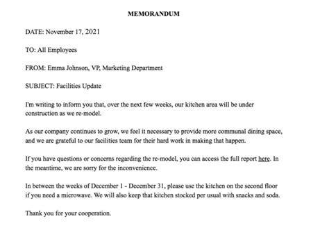 how to write a memo pdf