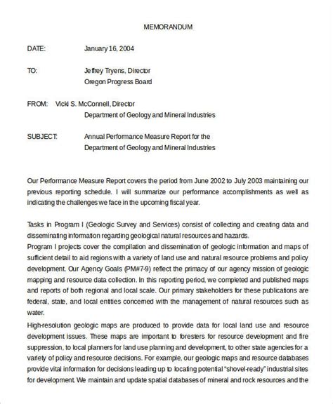 how to write a memorandum format