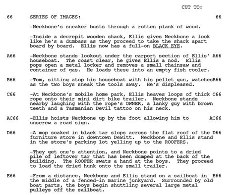 how to write a montage sequence in a screenplay