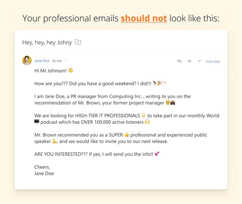 how to write a nice email