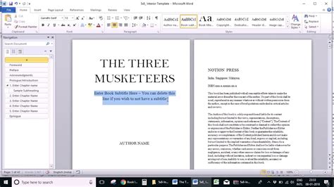 how to write a novel in word