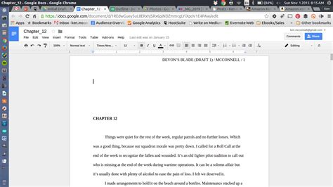 how to write a novel using google docs