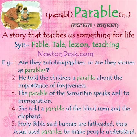 how to write a parable story