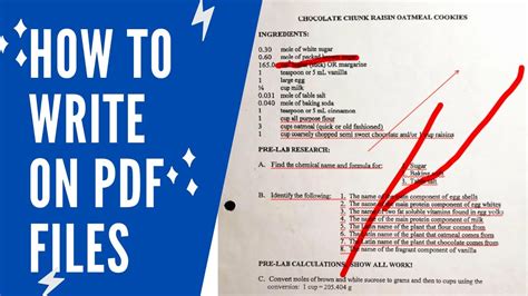 how to write a pdf document