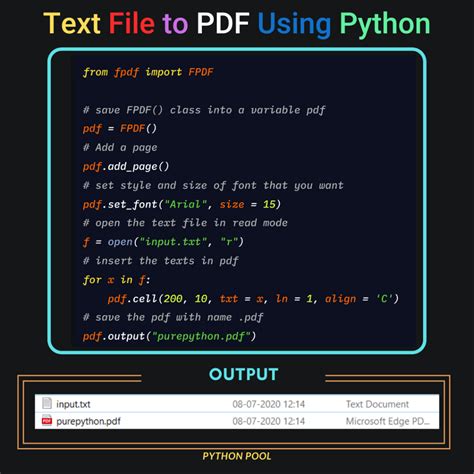 how to write a pdf file in python