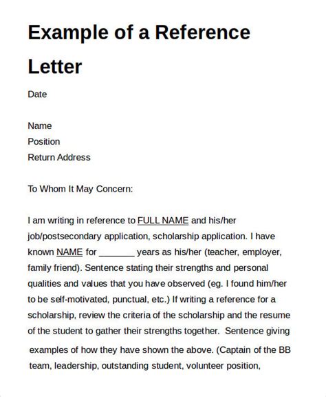 how to write a personal reference for a friend example