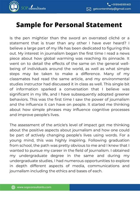 how to write a personal statement for a work colleague