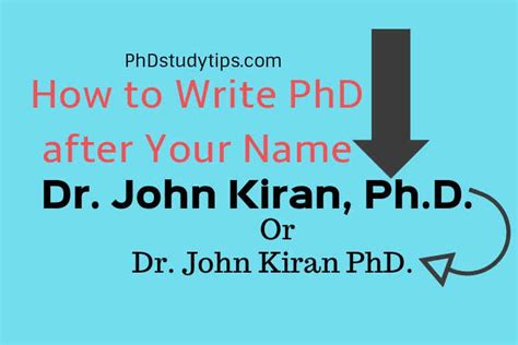 how to write a phd title