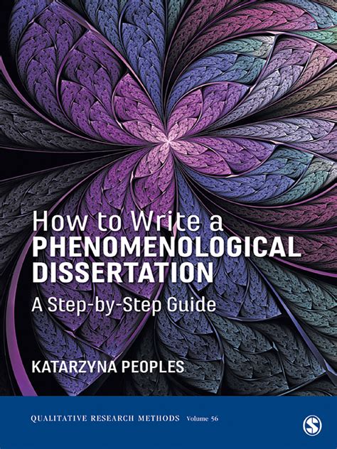how to write a phenomenological dissertation a step by step guide pdf