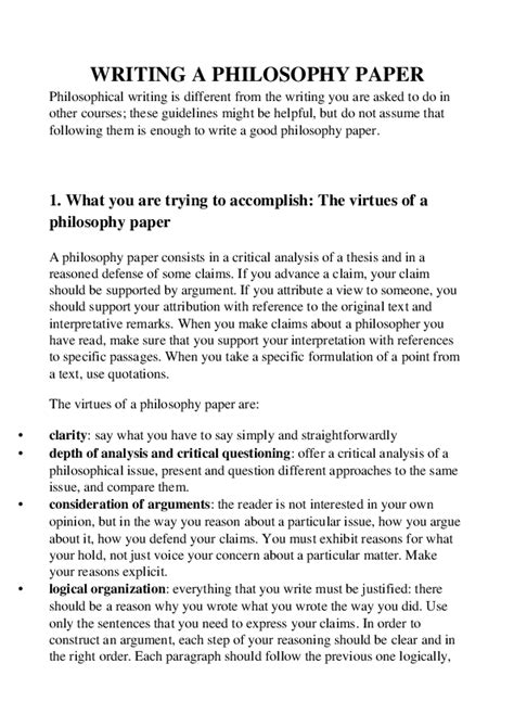 how to write a philosophy essay introduction