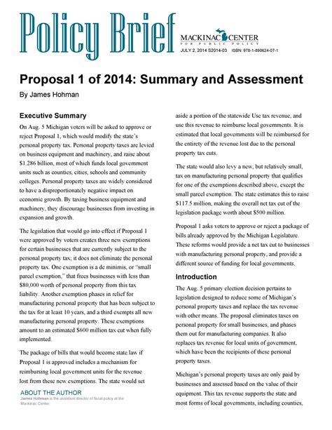 how to write a policy paper template