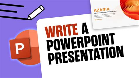 how to write a presentation on powerpoint