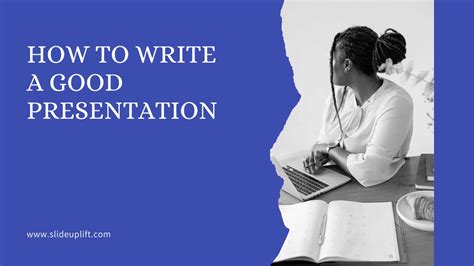 how to write a presentation plan