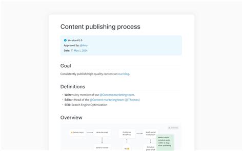 how to write a process document example