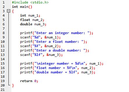 how to write a program in c language for beginners