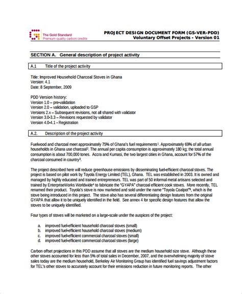 how to write a project design document