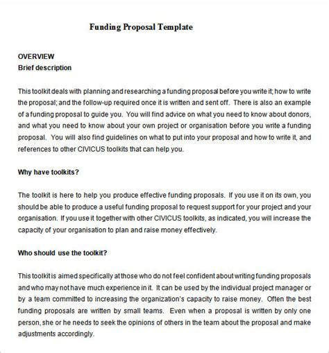 how to write a project proposal for funding example