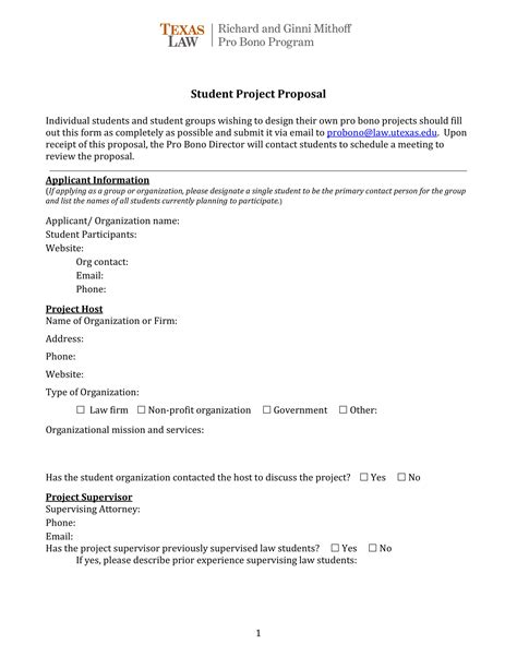 how to write a project proposal for students