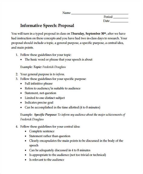 how to write a proposal speech