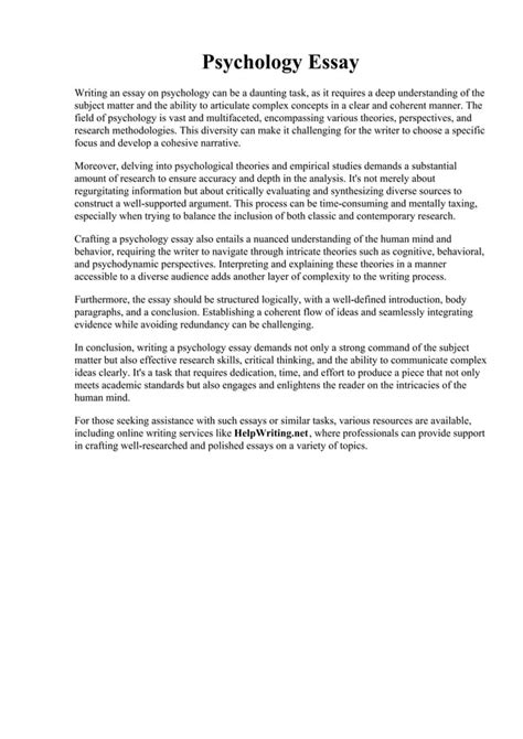 how to write a psychology paper introduction