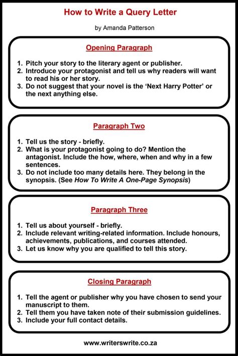 how to write a query letter for a book