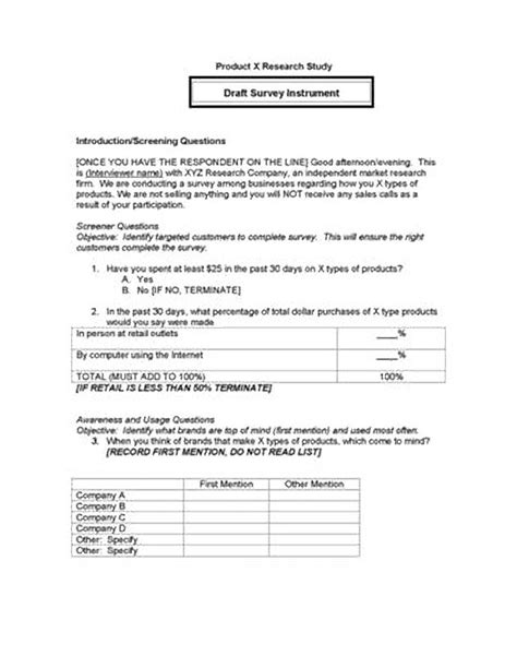 how to write a questionnaire for research pdf