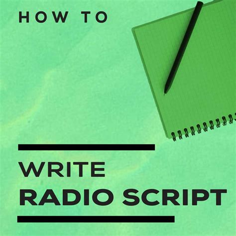 how to write a radio feature script