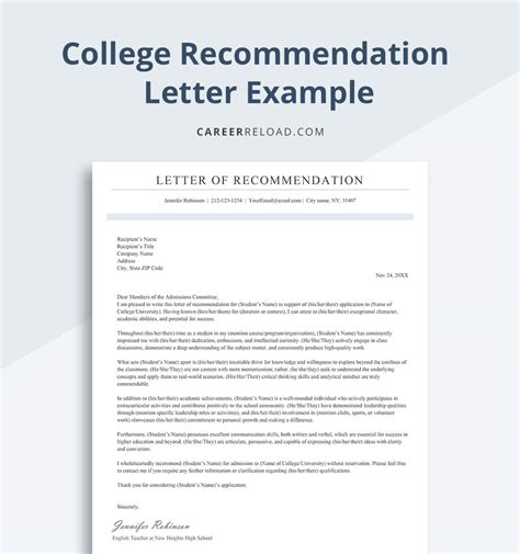 how to write a reference letter for admission