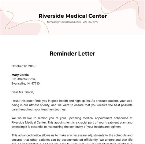 how to write a reminder notice