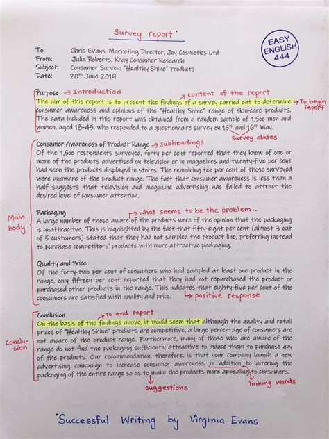 how to write a report class 9