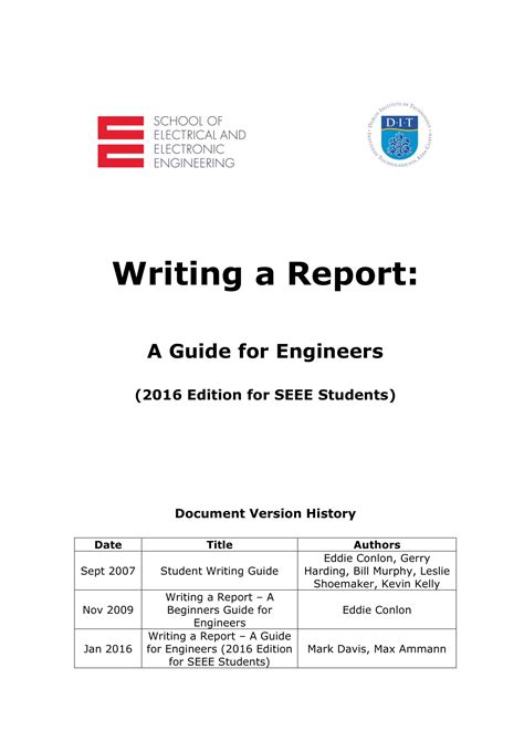 how to write a report for students example